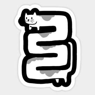 Flexible Cat Sticker